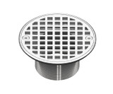 Mountain Plumbing 4" Round Solid Nickel Bronze Plated Grid Shower Drain - Champagne Bronze - MT507-GRID/CHBRZ