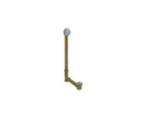 Mountain Plumbing  HBDWLT45/AB Economy Lift & Turn Style Bath Waste & Overflow Drain (Brass Body) - For Center Drain Tubs - Antique Brass