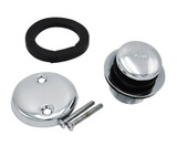 Mountain Plumbing  MT94-2/PEW Soft Toe Touch Round Tub Drain Trim Kit - Pewter