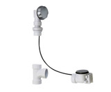 Mountain Plumbing Schedule 40 PVC Cable Operated Bath Waste & Overflow Drain with Patented Flexible Overflow Neck for 12" to 22" Tub Depths - Champagne Bronze