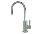 Mountain Plumbing  MT1843-NL/ULB Cold Water Dispenser Faucet with Contemporary Round Body & Handle - Unlacquered Brass