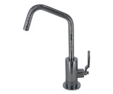 Mountain Plumbing Cold Water Dispenser Faucet with Contemporary Round Body & Industrial Lever Handle (120° Spout) - Matte Black - MT1823-NLIH/MB