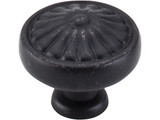 Top Knobs Flower 1 1/4" Diameter Round Knob, Patina Black - M602
