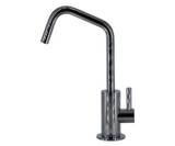 Mountain Plumbing  MT1823-NLDK/CHBRZ Cold Faucet with Angled Spout, Duet & KNURLED - Champagne Bronze