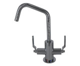 Mountain Plumbing Hot & Cold Water Faucet with Contemporary Round Body & Industrial Lever Handles (120° Spout) - Chrome - MT1821-NLIH/CPB
