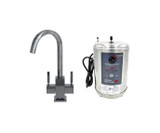 Mountain Plumbing Hot & Cold Water Faucet with Contemporary Square Body & Little Gourmet® Premium Hot Water Tank - Matte Black - MT1881DIY-NL/MB