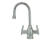 Mountain Plumbing  MT1801-NL/PVDBB Hot & Cold Water Faucet with Modern Curved Body & Handles - PVD Brushed Bronze