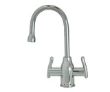 Mountain Plumbing  MT1801-NL/CHBRZ Hot & Cold Water Faucet with Modern Curved Body & Handles - Champagne Bronze