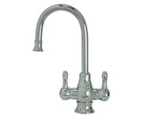 Mountain Plumbing  MT1851-NL/BRS Hot & Cold Water Faucet with Traditional Curved Body & Curved Handles - Brushed Stainless