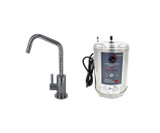 Mountain Plumbing Hot Water Faucet with Contemporary Round Body & Handle (120° Spout) & Little Gourmet® Premium Hot Water Tank - Champagne Bronze - MT1820DIY-NL/CHBRZ