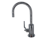 Mountain Plumbing  MT1840-NLIH/PVDBRN Hot Water Faucet with Contemporary Round Body & Industrial Lever Handle - PVD Brushed Nickel