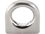 Top Knobs Ring 5/8" Center to Center Round Knob, Brushed Satin Nickel - M558