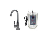 Mountain Plumbing Hot Water Faucet with Contemporary Square Body & Little Gourmet® Premium Hot Water Tank - Brushed Stainless - MT1880DIY-NL/BRS