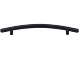 Top Knobs M539 BLK Nouveau Curved Bar Door Pull 6 5/16" (c-c) - Flat Black