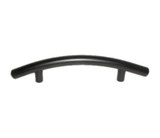 Top Knobs Curved 3 3/4" Center to Center Bar Pull, Flat Black - M535