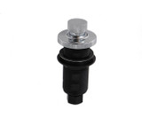 Mountain Plumbing  MT959K/CPB Round Replacement Deluxe Knurled Raised Waste Disposer Air Switch Button - Chrome