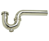 Mountain Plumbing  MT305X/PN 1-1/2" P-Trap - Traditional Style with Clean-Out Plug - Polished Nickel