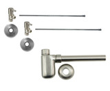 Mountain Plumbing Lavatory Supply Kit - Contemporary Lever Handle with 1/4 Turn Ceramic Disc Cartridge Valve - Angle, Bottle Trap - Unlacquered Brass - MT7000-NL/ULB
