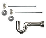 Mountain Plumbing Lavatory Supply Kit - Contemporary Lever Handle with 1/4 Turn Ceramic Disc Cartridge Valve - Angle, Massachusetts P-Trap - PVD Brushed Bronze - MT3041-NL/PVDBB