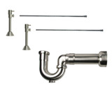 Mountain Plumbing Lavatory Supply Kit - Contemporary Lever Handle with 1/4 Turn Ceramic Disc Cartridge Valve - Angle Sweat, Massachusetts P-Trap - PVD Brushed Bronze