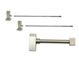 Mountain Plumbing Lavatory Supply Kit - Contemporary Square Handle with 1/4 Turn Ceramic Disc Cartridge Valve - Angle, Square Bottle Trap - Stain Chrome - MT7001-NL/SC