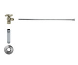 Mountain Plumbing Toilet Supply Kit - Brass Cross Handle with 1/4 Turn Ball Valve - Angle, Flat Head Riser - Antique Copper - MT483BX-NL/ACP