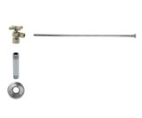 Mountain Plumbing  MT483BX-NL/BN Toilet Supply Kit - Brass Cross Handle with 1/4 Turn Ball Valve - Angle, Flat Head Riser - Black Nickel