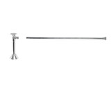 Mountain Plumbing Toilet Supply Kit - Brass Oval Handle with 1/4 Turn Ball Valve - Angle Sweat, Flat Head Riser - French Gold - MT3840-NL/FG