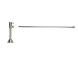 Mountain Plumbing Toilet Supply Kit - Contemporary Lever Handle with 1/4 Turn Ceramic Disc Cartridge Valve - Angle Sweat, Flat Head Riser - Unlacquered Brass - MT5160L-NL/ULB