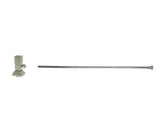 Mountain Plumbing Toilet Supply Kit - Contemporary Square Handle with 1/4 Turn Ceramic Disc Cartridge Valve - Angle, Flat Head Riser - Satin Gold - MT5831-NL/SG