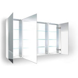 Krugg Plaza 48 Inch x 30 Inch Mirrored Medicine Cabinet - PLAZA4830
