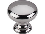 Top Knobs Mushroom 1 1/4" Diameter Round Knob, Black Nickel - M282
