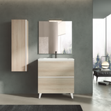 Lucena Malaga Two Drawer Free Standing Vanity 32" W x 34" H x 18" D - Green/Musgo Color