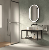 Lucena Bath  70935 32" Grey/Ceniza Quadro Wall Hung Vanity for Integrated Sink