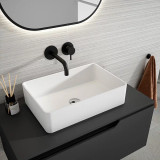 Lucena Bath 70312 Quadro Rectangular Resin Vessel Sink - 19 inch