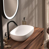 Lucena Bath 70313 Artic Oval Resin Vessel Sink - 19 inch