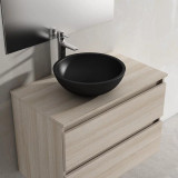 Lucena Bath 81722 Black Garbo Ceramic Vessel Sink - 16 inch