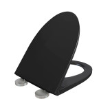 Swiss Madison SM-QRS54MB St Tropez Elongated Quick-Release Toilet Seat Matte Black