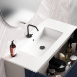 Lucena Hasvik Three-Hole Resin Sink With Integrated Countertop - 48" Width - 81683-3