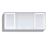 Krugg 84 Inch X 36 Inch LED Medicine Cabinet w/Dimmer & Defogger - Svange8436DLLRR