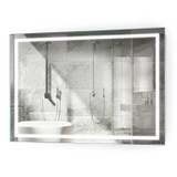 Krugg 48 Inch X 36 Inch LED Mirror w/ Defogger and Dimmer - Icon4836