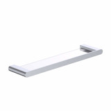 Fine Fixtures  AC1GSSN Glass Bathroom Wall Shelf - Satin Nickel