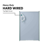 Fine Fixtures 24 Inch X 24 Inch Left Hand Door Medicine Cabinet With 2 Led - AMC2424