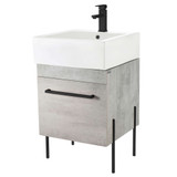 Fine Fixtures Concordia Vanity Cabinet 20 Inch Wide - Grey Marble