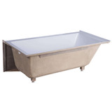 Fine Fixtures BTA107-L Bathtub With Apron - Left Hand - 54 Inch X 30 Inch X 21.5 Inch