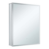 Fine Fixtures AME2430-L Aluminum Medicine Cabinet With Framed Led - Left Hand - 24 Inch X 30 Inch
