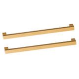 Fine Fixtures Handles for 24 Inch Wide Concordia Vanity - 13 1/4" long - Set Of 2 -Satin Brass - CAHA24SB