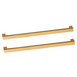 Fine Fixtures Handles for 36 Inch Wide Concordia Vanity - 25 3/4" Long - Set Of 2 - Satin Brass - CAHA36SB