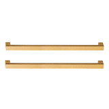 Fine Fixtures Handles for 36 Inch Wide Concordia  Vanity - 25 3/4" Long - Set Of 2 - Satin Brass - CAHA36SB