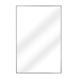 Fine Fixtures Rectangular Mirror - Sharp Corners - 16 Inch X 24 Inch - Matte Black - MRS1624BL